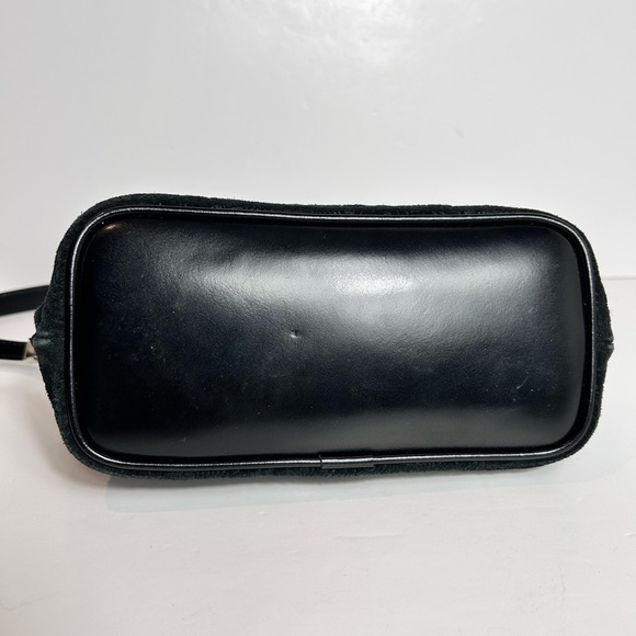 Vintage Pegabo Elegant Black Embossed fabric Purse, Shoulder strap, like NEW - Picture 4 of 8